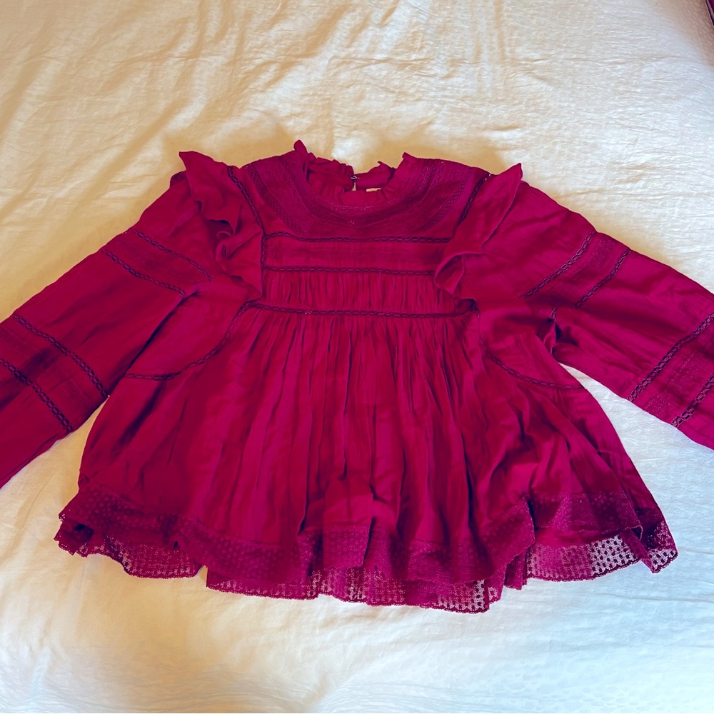 Isabel Marant Etoile cotton and lace blouse